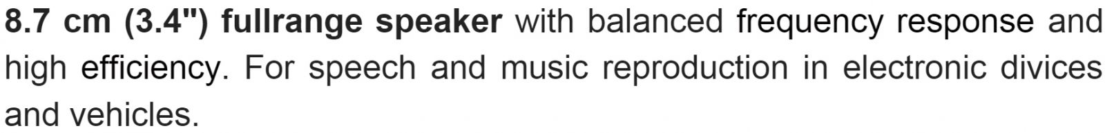 רמקול VISATON FR 87